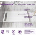 thumbnail image 3 of WOODBRIDGE Shower Base 6034-1000L 60" L x 34" W x 4" H, Left Drain, White, 3 of 6