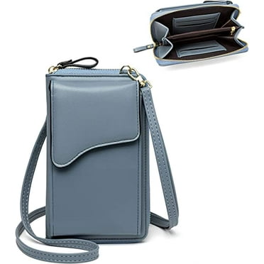Small Leather Shoulder Bag, Crossbody Bag CellPhone Wallet Purse Lightweight Crossbody Handbags for Women