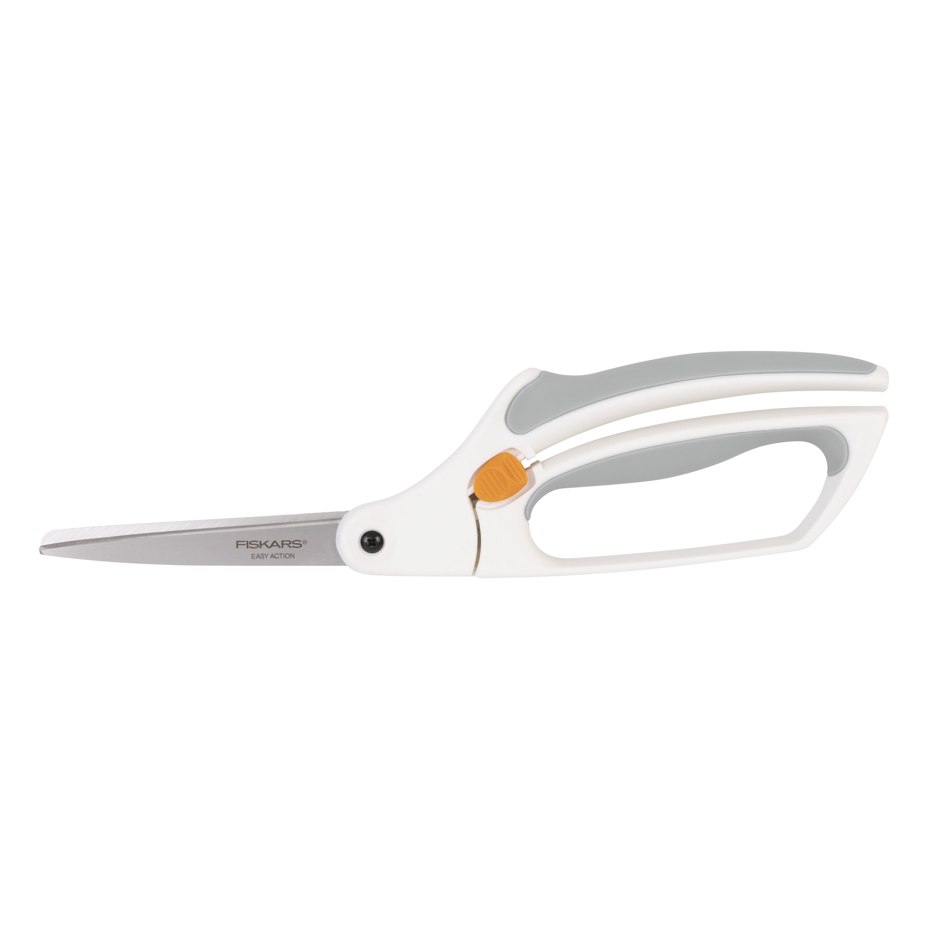 (2 pack) Fiskars 8" Bent Scissors with Premier Easy Action, in White
