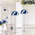 thumbnail image 5 of Artificial Wedding Flower Balls for Centerpieces 2Pcs 14.2" Large Royal Blue & White Roses Fake Floral Arrangment Centerpiece for Tables, 5 of 7