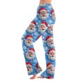 thumbnail image 2 of Women's Casual Fashion Christmas Pajama Pants, Long Sleepwear Trousers for Sports and Home Use, Comfortable and Soft Material for Nightwear and Lounging,Royal Blue,M, 2 of 7