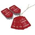 thumbnail image 3 of Inkdotpot Pack Of 50 Real Silver Foil Paper Tags Good Bye Tension Hello Pension Retirement Favor Hang Tags, 3 of 6