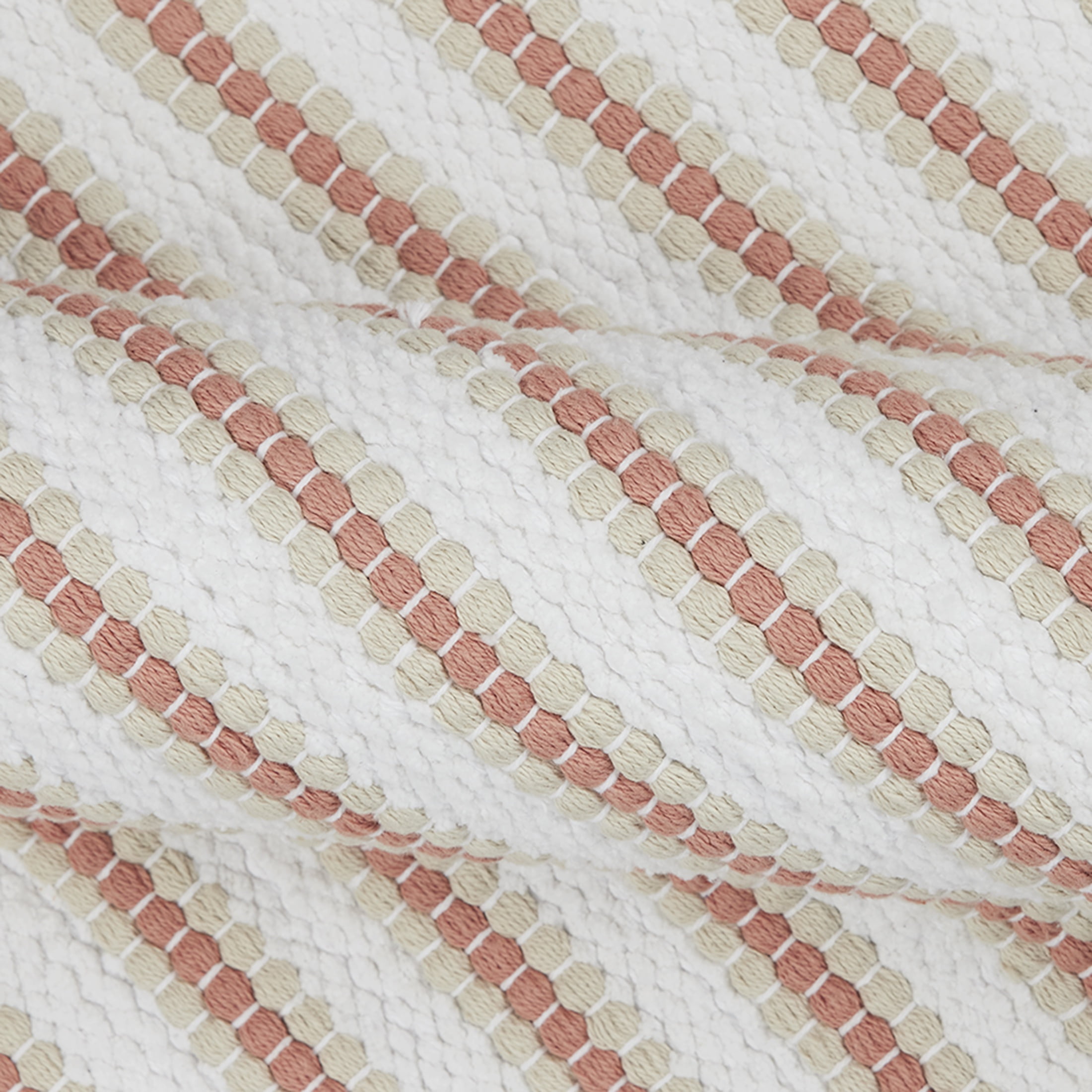 Mainstays Performance Handwoven Cotton Bath Rug, Terracotta Dream, 17" x 24"