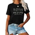 thumbnail image 2 of Women Christian T-Shirt God is Good Graphic Shirt Casual Loose Short Sleeve Crew Neck Top, 2 of 5