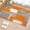 Orange, variant on 3ft Round Rug, Spring Floral Non-Skid Rubber Backing Large Area Rugs - Living Room Bedroom Home Office, Modern Elegant Pastoral Flowers Black Indoor Floor Mat Carpets Washable Rug