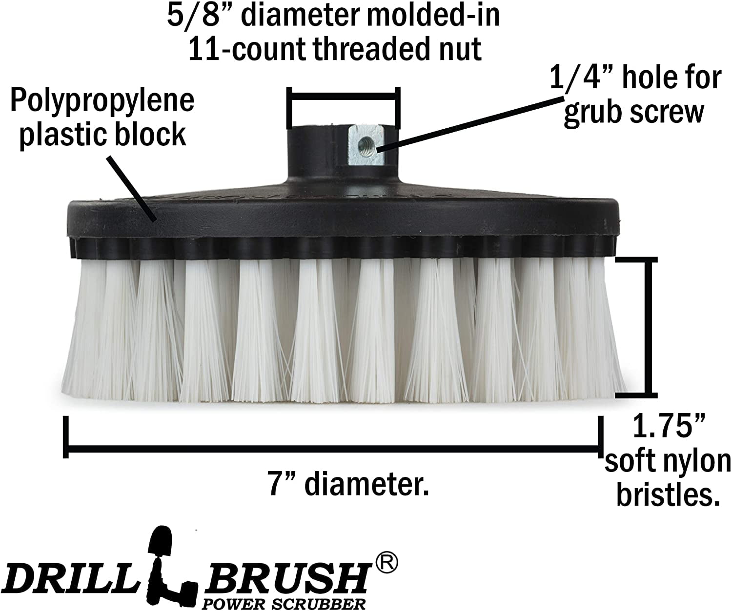 Drill Brush Set Power Scrubber Brushes for Car Wash Cleaning Carpet Ti –  SpokesAndVogues