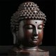 thumbnail image 1 of Creative New Buddha Statue Wooden Sakyamuni Tathagata Figurine India Head Crafts Decorative Ornament, 1 of 5