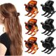 thumbnail image 1 of wonima44 6 Piece Hair Claw Clips for Women - 1.38 Inch Small Claw Clips for Thin and Thick Hair, Non-Slip Grip, Durable Hold, 2 Color Claw Clip Mixed Pack (Black & Amber), 1 of 1