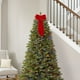 thumbnail image 5 of Adorno colgante de árbol de terciopelo de Navidad | Decoración de colgante con lazo de poliéster rojo | 28x12cm, 30x60cm, 40x60cm | Decoración duradera y festiva para ventanas | Acento navideño, 5 of 6