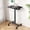 Black, variant on EDX Mobile Portable Standing Desk, Rolling Small Laptop Desk with Adjustable Height & Lockable Wheels , Table for Home Office, White