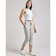 thumbnail image 2 of 3-Pack: Women's Capri Silky Soft Joggers Cuffed Athletic Comfy Casual Sweatpants with Pockets (Available in Plus Size), 2 of 7