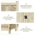 thumbnail image 2 of Fionafurn 4 Panel half-Cutout Room Divider , Foldable Privacy Screens Wooden Room Partition,Natural, 2 of 8