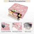 thumbnail image 3 of FORMRS Womens Corduroy Tote Bag Crossbody Shoulder Purse Handbag with Detachable Strap, Pink Cartoon Swans Pattern, 3 of 7