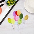 thumbnail image 4 of Uxcell 4.3" Artificial Silk Leaf Artificial Leaves Stems Bulk Fake Rose Wire Crafts Leaves Dark Green 200 Pcs, 4 of 5