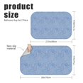thumbnail image 3 of Paisley and Damask Blue Pattern Bath Mat Set Of 2,Non-Slip Rug for Bathroom,Kitchen,Bedroom,Entrance, 30x17 and 23.5x15.7 Inches, 3 of 5