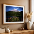 thumbnail image 5 of Reflection Lakes, Mt Rainier - Washington Photography Mountain Landscape Scenic Nature Lake Floral Wilderness Unframed Wall Art Print 4 x 6 inches, 5 of 7