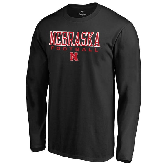 Men's Black Nebraska Huskers Team Unity Football Long Sleeve T-Shirt