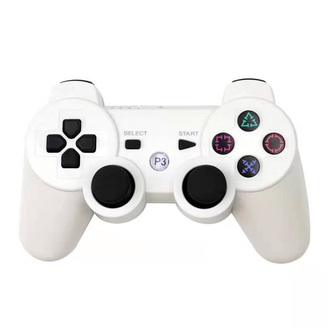 Wireless Controller for PS3,Bluetooth Gamepad for Playstation 3 with Dual Shock Feedback,Wired PC Gaming Joysticks(White) WD.WDQZL Producto electrónico