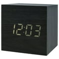 thumbnail image 1 of EIMELI LED Digital Alarm Clock Wooden Cube Clock USB/Battery Powered Mini Glow Desk Clock with Voice Control Desktop Decoration for Bedroom Office Home Kitchen, 1 of 8