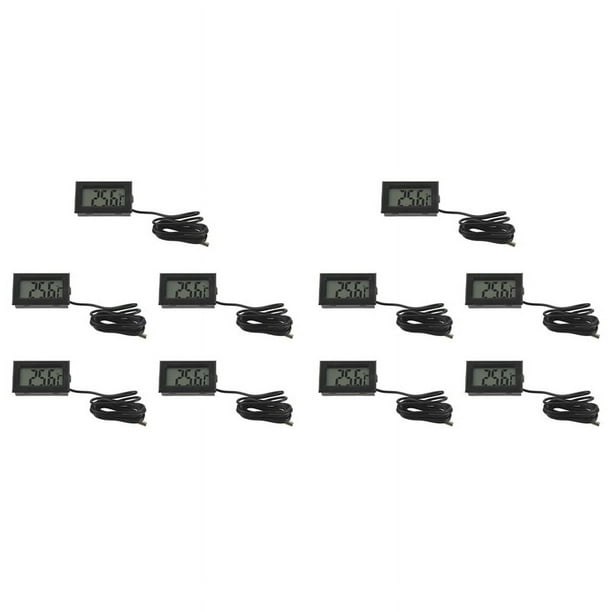 10X Termometro digital LCD Calibre de temperatura Sensor de sonda -50 Centigrados A + 110 Centigrados Rango
