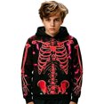 thumbnail image 5 of HNMKIU Boys Halloween Skeleton Top Soft Comfortable Kids T-Shirt With Graphic for Toddlers Children, 5 of 5