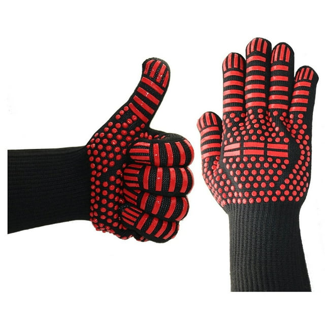 PMVFHDE Gants de Pêche Chaleur Extrême Four Bbq Grillade Soudure Cuisson