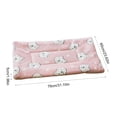 thumbnail image 3 of Thick Warm Pet Sleeping Mat with Soft Polyester Cover and Supportive Filling, All-Season Bed Pad for Cats and Dogs, Crates, Kennels, Floors, Sofas, Carriers, Cars and Travel Rest, Pink, 2XL, 3 of 6