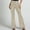 Beige, variant on Viikei Womens Pants with Pockets,Women's New Solid Color Sexy Fashionable Casual High Waist Sequin Trumpet Pants Beige S