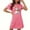 Hot Pink, variant on VgaVtl Sleepshirt for Women Plus Size Short Sleeve Blue Womens Sleepwear Funny Christmas Print Soft Loose Nightgowns