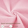 thumbnail image 5 of Memoryfield LED Full Platform Bed with 2-Tier Storage Headboard, Upholstered Frame, Built-in Charging Station, Pink, 5 of 8