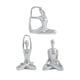 thumbnail image 2 of 3 piezas de estatuas de yoga para mujeres, figuras de yoga, esculturas creativas modernas de yoga para Plata, 2 of 9