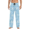 thumbnail image 7 of FORMRS Mens Pajama Pants with Pockets Sleepwear Lounge Bottoms Sizes S-2XL, Blue Snowflake, 7 of 7
