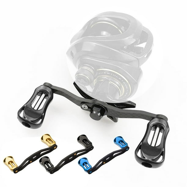 aftermarket fishing reel knobs SLP Works RCS Aluminum Round Knob M Navy/Gold Valiant 2 300 Jigging Fishing Reel Handle Replacements 