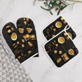 thumbnail image 5 of Afternoon Tea Heat Resistant Microwave Oven Gloves Set for BBQ Baking Grilling,Baking Gifts Cooks for Women,Housewarming Gifts for New Home, 5 of 6
