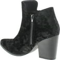 thumbnail image 3 of Static Footwear Brock-2 Women's Almond Toe Side Zipper Block Middle Heel Ankle Booties, 3 of 4
