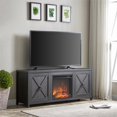 thumbnail image 2 of Henn&Hart 58" Charcoal Gray TV Stand, 2 of 12