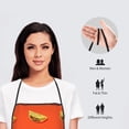 thumbnail image 4 of Zufioo tortilla tacos Print Tie-up Apron, Unisex Kitchen Apron - Oil-proof, Stain-proof and Waterproof, Suitable for Restaurants and Service Industries-One Size, 4 of 9