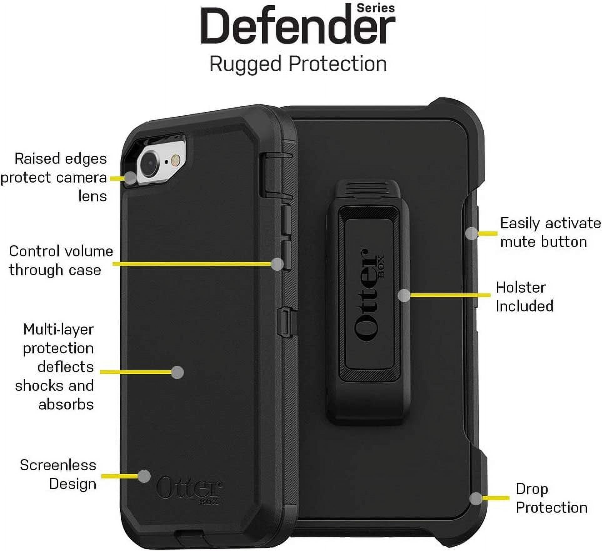 OtterBox DEFENDER SERIES Case for iPhone SE 3rd and 2nd gen and iPhone 8/7 - PURPLE NEBULA WINSOME ORCHID/NIGHT PURPLE