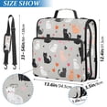 thumbnail image 2 of FORMRS Zipper Binder with Shoulder Strap 2-inch Ring 500 Sheet Capacity File Bag, Gray Cartoon Pattern, 2 of 5