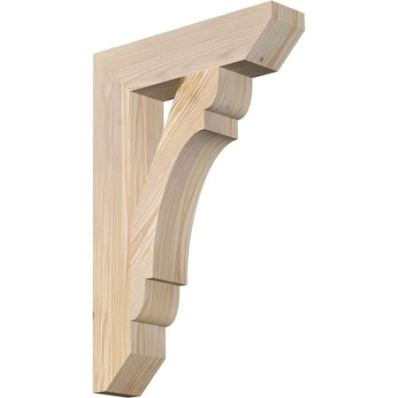 

Ekena Millwork 3 1/2 W x 16 D x 24 H Olympic Slat Smooth Bracket Douglas Fir