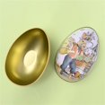 thumbnail image 3 of Mialoley Vintage Easter Tins, Cute Bunny Printing Metal Easter Eggshell Style Candy Box Containers, 3 of 6