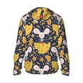 thumbnail image 3 of Kdxio Mouse Cheese Print Women Men Sun Protection UPF 50+ Jackets Zip Up Long Sleeve Hoodie Hiking Lightweight with Pockets, 3 of 8