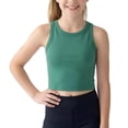 thumbnail image 2 of GiLiling Kids Solid Color Hollow Out Backless Camisole Vest Round Neck Fashion Top (Green, 18-24 Months), 2 of 8