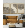 thumbnail image 4 of SHENIFY Farmhouse Vintage Abstract Drawings Rustic Modern Wall Art 16x24in3pcs Natural Framed Set Gray Wood Tree Ring Spirals Nature Art Decor for Living Room Bedroom, 4 of 5