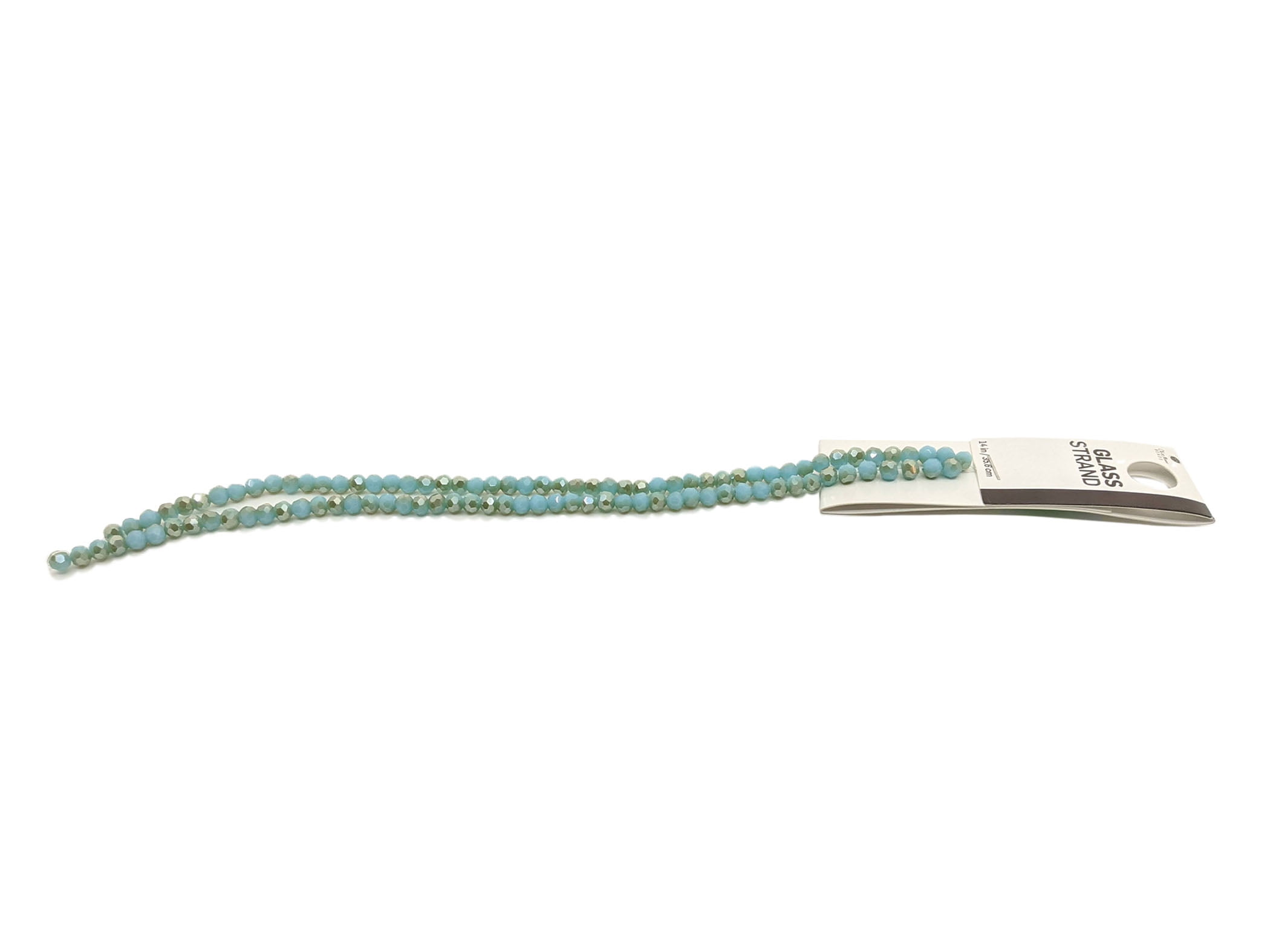Blue Moon Beads Light Turquoise Glass Bead Strand for DIY Jewelry Making, Unisex, Adult, 1 Piece