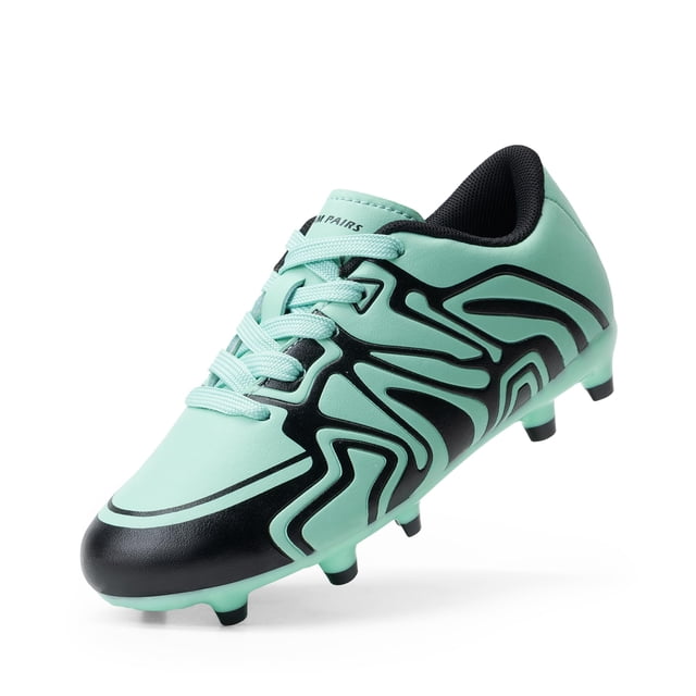 Tacos de fútbol juvenil DREAM PAIRS verde menta talla 13