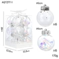 thumbnail image 1 of Czzoypi Christmas Ball Ornaments Set Christmas Ball Christmas Ball Pendant Accessories Christmas Tree Decorations Christmas Ball Transparent Plastic Ball, 1 of 1