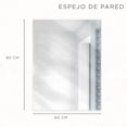thumbnail image 3 of Espejo Rectangular 60x80cm Gravita, 3 of 6