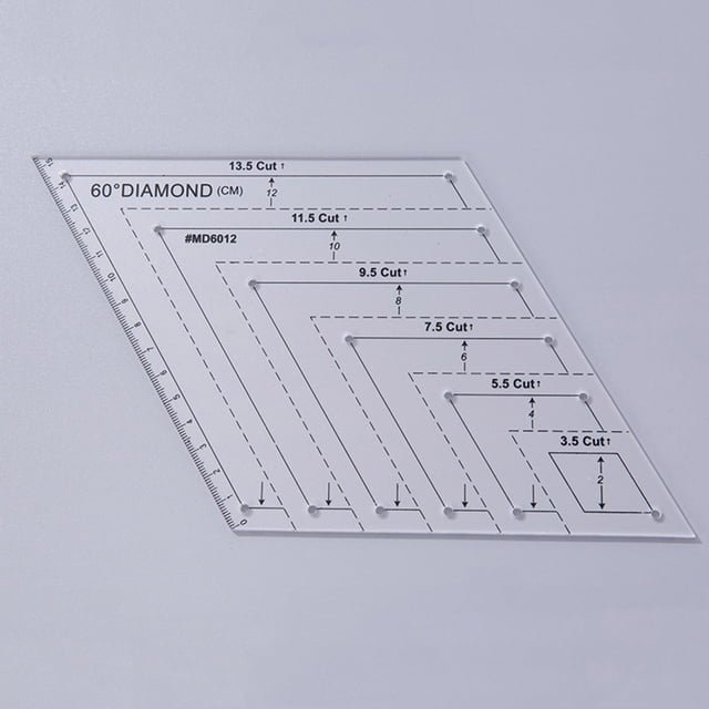 Cqxid Règle à Moins de 5$ Gabarits de Quilting Machine à Coudre Domestique Mouvement Libre Transparent Droit