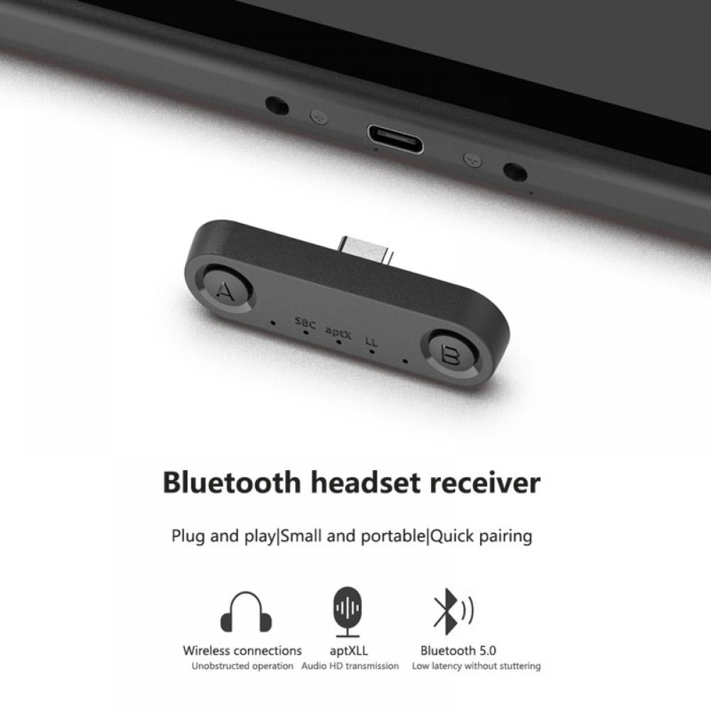 geleidelijk Magnetisch Kennis maken Bluetooth 5.0 Audio Transmitter Adapter with USB C Connector Built-in  Digital Mic APTX Low Latency for Nintendo Switch Compatible with PS4 and  Bluetooth Headphones - Walmart.com